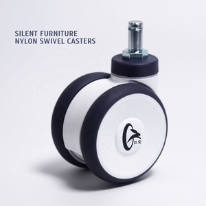 Rodízio de Nylon Plástico de Alta Qualidade 3 Polegadas com Roda Dupla para Carrinho Hospitalar e Dispositivos Médicos - Product Image 1