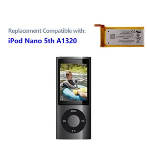 อะไหล่แบตเตอรี่สำหรับ <span class=keywords><strong>iPod</strong></span> nano 5TH MC031LL <span class=keywords><strong>5</strong></span>/A A1320 616-0467 MC027LL /a - Product Image 3