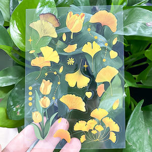 Autocollants transparents personnalisés A4 A5 A6 en PVC vinyle pour agenda, découpés à la forme - Product Image 2