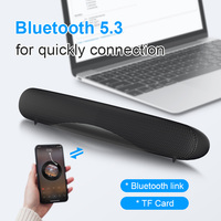 2024 Le plus récent son surround 3D mini barre de son 6W design à la mode 1200mAh TWS haut-parleur à dents bleues