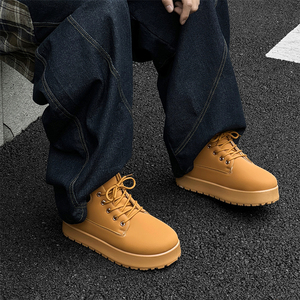 批发男士奢华时尚真皮休闲鞋系带步行鞋设计师品牌鞋 EVA 鞋垫 - Product Image 5