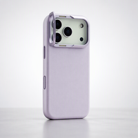 Étui de téléphone en cuir véritable de luxe personnalisé, support d'appareil photo, couverture magnétique, logo personnalisé, support antichoc de qualité supérieure, série Apple 18