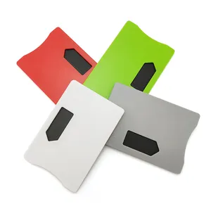 맞춤형 ABS RFID 카드 슬리브 차단 디지털 보호 CMYK RFID 카드 홀더