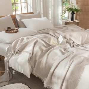 100% bông nhạt kaki Muslin chăn tuyệt vời để tạo ra một không gian Sống Ấm Áp Loại sản phẩm ném - Product Image 2