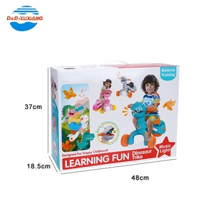 Girello <span class=keywords><strong>3</strong></span> ruote luci musica divertimento sicurezza trike cartone animato dinosauro giocattolo girello giro su auto triciclo scorrevole per bambino - Product Image 6