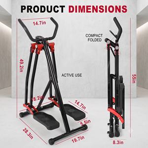 360 °   Máquina de Ejercicio Elíptica <span class=keywords><strong>Air</strong></span> Walker Glider Swing para Entrenamiento Físico en Casa - Product Image 2