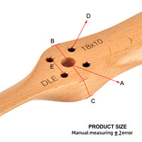 Hélices de drone à 2 pales de taille personnalisée 19X8 20X10, pièces de drone UAV, hélice en bois pour avion 18X10 pour moteurs DLE30 à DLE55