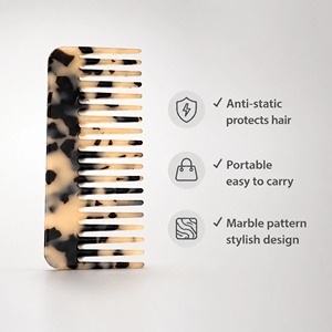 Brosse de soin quotidien luxueuse et lisse en acétate marbré, tendance, avec logo personnalisé, pour appartement d'hôtes, expédition en gros usine - Product Image 4
