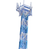 Plateformes de travail, énergie solaire, station de base GSM RRU, antenne omnidirectionnelle WiMAX, antenne MIMO, tour de télécommunication cellulaire