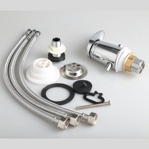 ITALOMIX <span class=keywords><strong>Robinet</strong></span> chromé moderne à poignée unique pour eau chaude et froide Mélangeur en zinc avec noyau de valve en céramique - Product Image 2