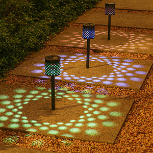 Solar Garden <b>Lights</b> Outdoor Waterproof Led <b>Pathway</b> Lamp <b>For</b> Yard Patio Decoration With Solar Panel And Battery Included - Product Image 4