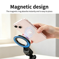 Support de téléphone et tablette pliable réglable à 360 degrés en alliage d'aluminium Manizek, magnétique, pour bureau, lit, salon, compatible iPad