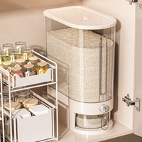 Boîte de rangement à presser de grande capacité pour farine de riz, céréales, ménage, réservoir scellé de qualité alimentaire étanche aux insectes