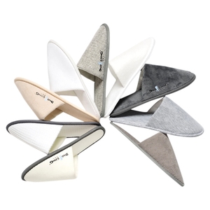 SANHOO OEM Hotel zapatillas personalizadas <span class=keywords><strong>5</strong></span> estrellas Hotel zapatillas lujo algodón Hotel zapatilla con suela acolchada - Product Image 6