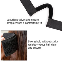 Bandeau Personnalisé pour Perruque, Frontal en Dentelle Confortable, Bande Élastique Fondante avec Accroche-Oreille, Chasseur de Bordure Fondue