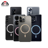 Nouvelle Promotion Universal 3M Autocollant Adhésif Magnétique Sans Fil Chargeur Anneau Aimant Permanent pour Mag Safe Wireless Charging