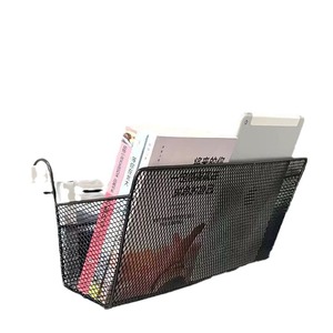 Storage Basket Rectangle Hook Type <b>Large</b> Capacity Black And White Dormitory Bedside Storage Box <b>Bins</b> Hebei Manufacturer Direct - Product Image 3