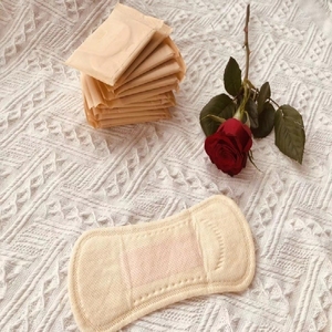 Serviettes hygiéniques en coton biologique naturel pour femmes, vente en gros, serviettes hygiéniques <span class=keywords><strong>post</strong></span>-<span class=keywords><strong>partum</strong></span> OEM pour la nuit - Product Image 4