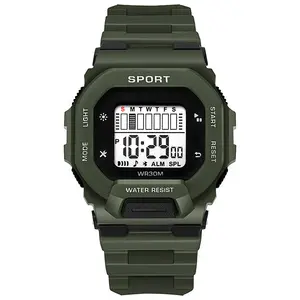 Hot Verkoop Led Digitaal Elektronisch Horloge Met Meerdere Kleuren En Functies Sport Waterdicht Smart Watch Voor Mannen Vrouwen