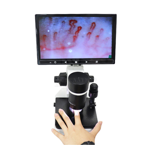 Schermo LCD microscopio strumento di rilevamento Nailfold Video finger blood callipary capillaroscopio microcircolazione microscopio - Product Image 4