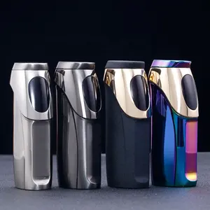 JOBON Whole Metal USB Electronic Electric Rechargeable Luxury Windproof Cigarette Cigar Torch Lighter Torcher Customized