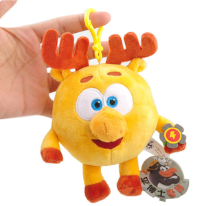 15-20cm Cartoon Happy Ball Pin Code Stuffed Plush <strong>Toy</strong> Smesharik Babyriki <strong>GoGo</strong> Small Pendant - Product Image 5