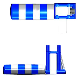 น้ำหยดพองกระโดดแพลตฟอร์ม10X4.5M ผู้ใหญ่ Inflatable ดำน้ำแพลตฟอร์มสำหรับมนุษย์ Aqua Catapult