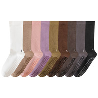 Échantillon Gratuit, Faible MOQ, Chaussettes de Yoga Antidérapantes Personnalisées avec Logo, Chaussettes de Sport Pilates à Compression pour Femmes, Design Personnalisé
