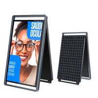 Afficheur numérique publicitaire solaire 43 pouces 1500 nits lisible, écran LCD rechargeable, écran numérique extérieur