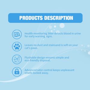 Litière pour chat en tofu, 12 kg, forte absorption, sans poussière, contrôle des odeurs, surveillance de la santé, vente en gros - Product Image 2
