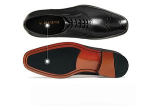 รองเท้าทางการสำหรับผู้ชายรองเท้าหนังสไตล์อิตาลีมีเชือกผูกรองเท้า, รองเท้าลำลองทำมือ, รองเท้านักธุรกิจสไตล์อ๊อกซฟอร์ด - Product Image 6