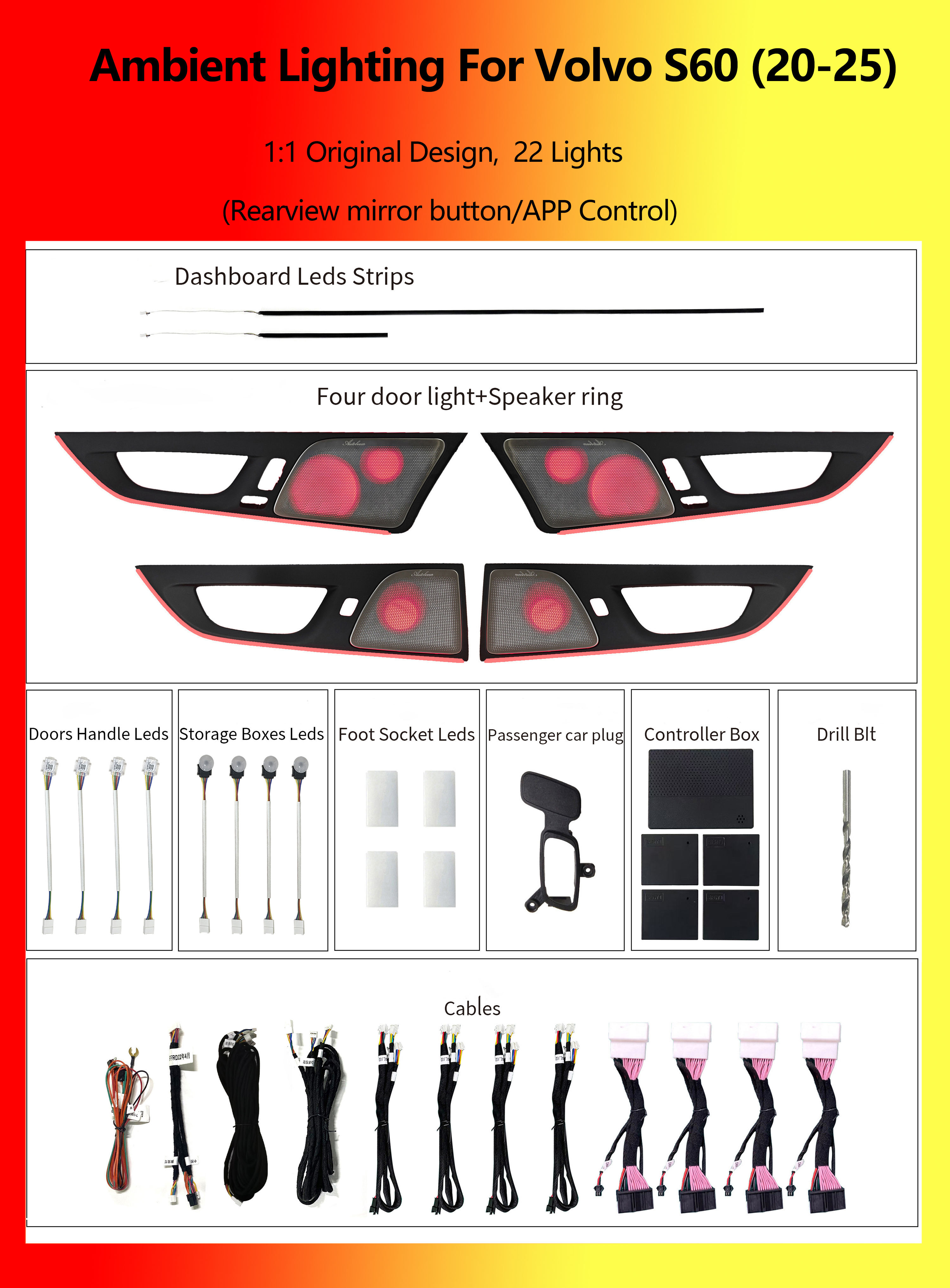 Volvo S60 RGB 22 Lights