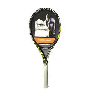 Ventes chaudes - <span class=keywords><strong>Raquette</strong></span> <span class=keywords><strong>de</strong></span> <span class=keywords><strong>tennis</strong></span> professionnelle en fibre <span class=keywords><strong>de</strong></span> carbone <span class=keywords><strong>de</strong></span> 27 pouces pour les sports <span class=keywords><strong>de</strong></span> plein air, avec poignée en bois <span class=keywords><strong>et</strong></span> filet en nylon - Product Image 1