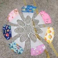 S&J High Quality Soft Touch 3 Ply Kids Disposable Face Mask Cartoon Printed Flower Pattern 3D Baby Mask