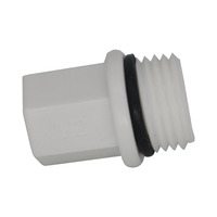 LK-207 En gros Bouchons filetés mâles 1/2" 3/4" pour tuyaux PPR, raccords de plomberie, bouchons en plastique pour tuyaux PPR