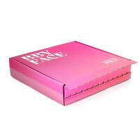 Caja de Envío Rosa Personalizada al por Mayor con Tira de Cierre Desgarrable, Caja de Regalo de Cartón Corrugado Reciclable para Ropa y Regalos