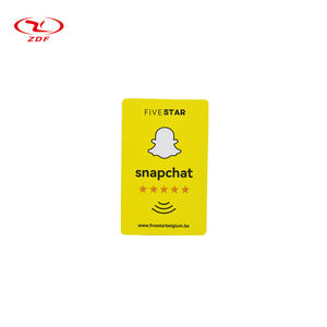 Usine directe en gros 13.56MHz NFC PVC Smart carte de visite d'hôtel étanche avec partage de médias sociaux et commentaires de site Web - Product Image 2