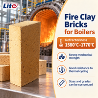 42% Al2O3 Sk34 Alumine Fire Clay Prix de la brique réfractaire pour chaudière