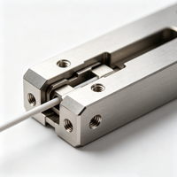 Support de filament à sertir en acier inoxydable usiné CNC sur mesure - Pince métallique de brochage haute précision pour extrudeuse d'imprimante 3D