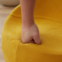 Banc à chaussures style crème pour balcon, tabouret bas en forme de pomme, chaise d'appoint design, pouf individuel de loisirs, chaise de salon