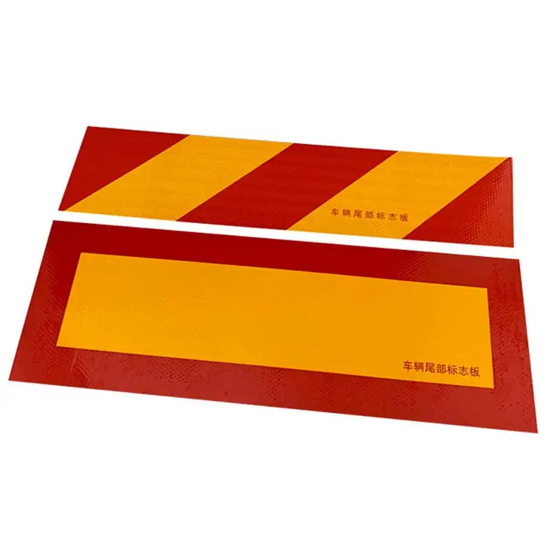 High-Intensity Red & Yellow Reflective Tape Truck Safety Aluminum Heavy Vehicle Rear Reflective Marking Plate Zimbabwe Market