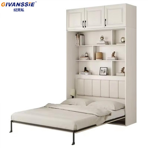 Cama Murphy Extensible de Madera de Alta Calidad con Armario y Escritorio, Cama Invisible Multifuncional que Ahorra Espacio, Diseño Moderno - Product Image 6