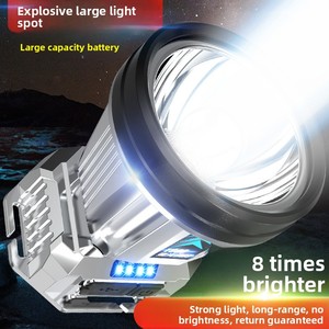 Lampe frontale LED puissante à longue portée, rechargeable et étanche, idéale pour la pêche nocturne en extérieur - Product Image 4