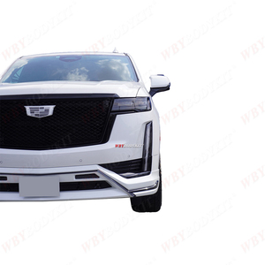 2020 עבור הסלמה cadillac האפס ערכות גוף חזית צד ספוילר אחורי עם דוושה חשמלית הרכבה ספוילר כנף מכונית bumpers - Product Image 4