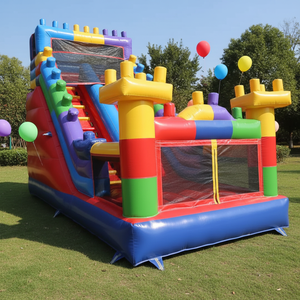 Toboggan gonflable géant personnalisé pour l'extérieur, toboggan gonflable de qualité commerciale, château gonflable pour jeux en plein air, location commerciale - Product Image 6