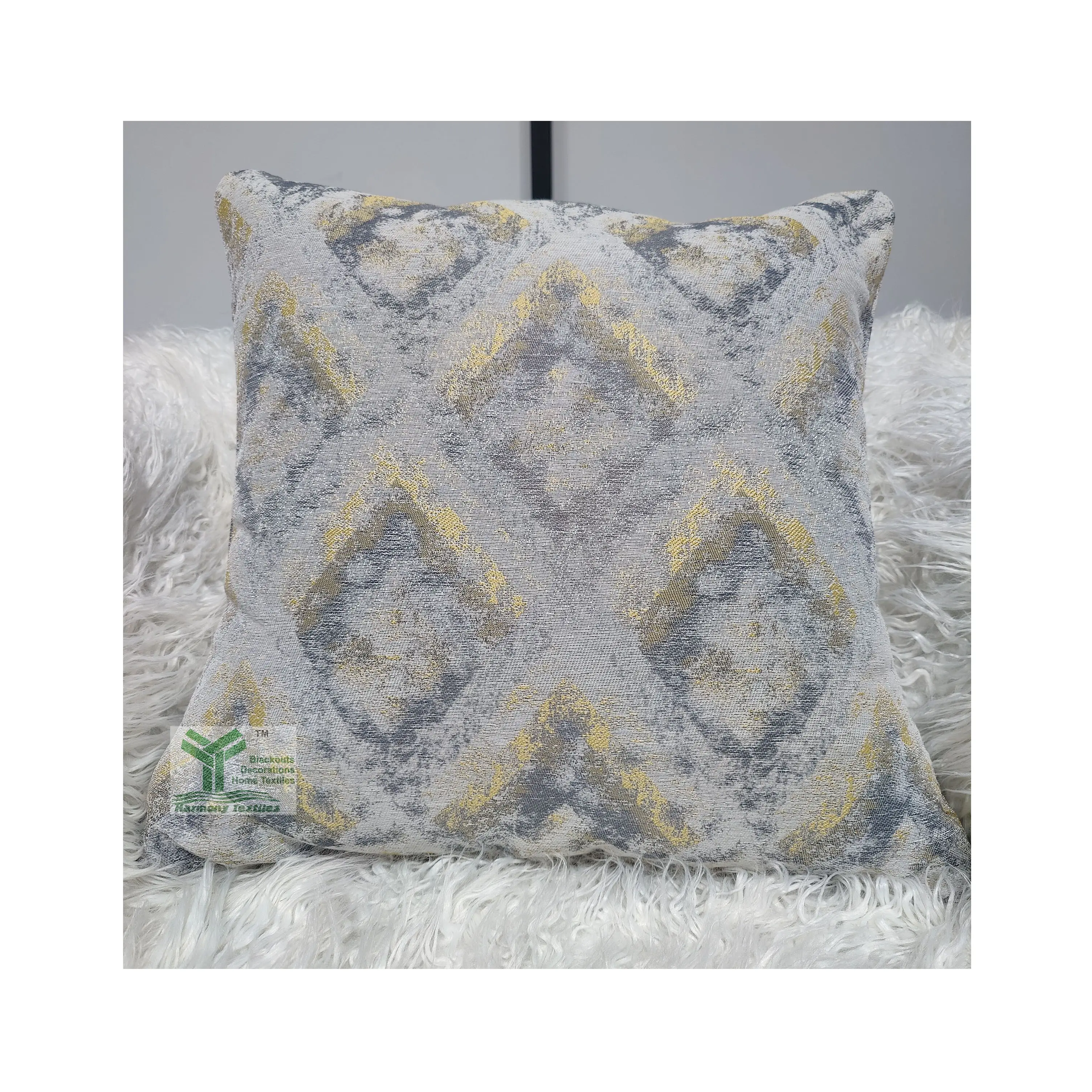 Customizable popular square block printed cushion covers modern cushion cover velvet