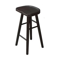 Tabouret de bar commercial en bois massif nordique, tabouret haut multifonctionnel, design moderne, mobilier de bar
