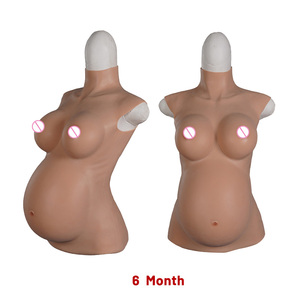 Faux ventre de grossesse réaliste en silicone Eta, simulation de 4/6/9 mois, accessoires pour travestis, faux ventre de grossesse pour accessoires de costume - Product Image 3