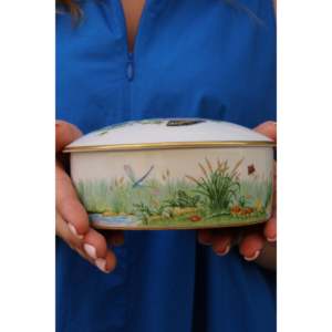 Dionigi Limoges Porcelain <b>Decorative</b> <b>Storage</b> <b>Box</b> in Bird Shape - Product Image 1