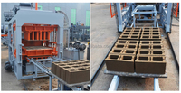 Machine à blocs de béton QT4-15 automatique haute capacité 220V/380V/440V